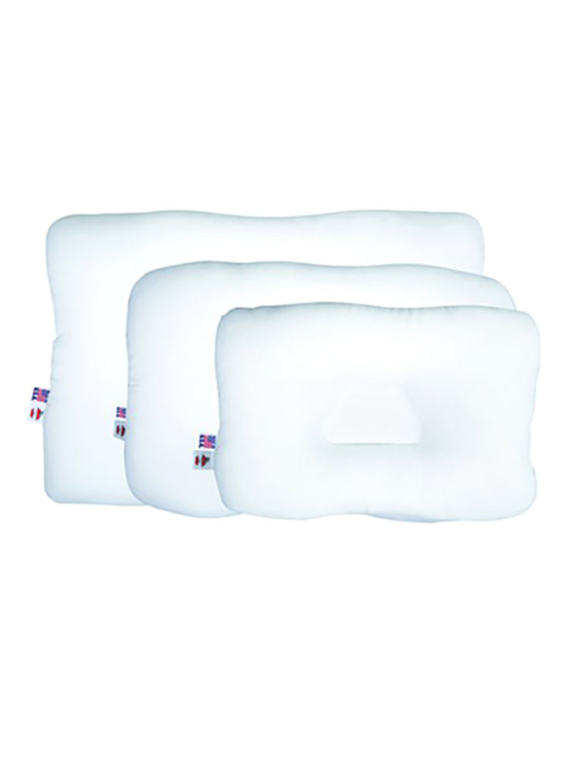 Pack Of 3 Sleeping Pillow Cotton White 22x15inch