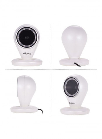 Omnidirectional QR Barcoder Scanner White
