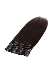 10-Piece Human Hair Wig Dark Brown reviews 10-Piece Human Hair Wig Dark Brown