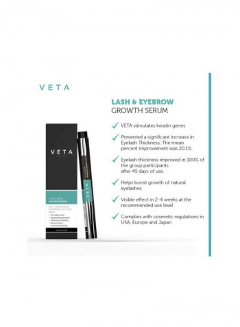 2-In-1 Lash And Eyebrow Serum Clear