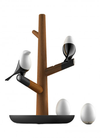 Lucky Bird LED Wood Base Light Multicolour 30 x 30 x 20centimeter