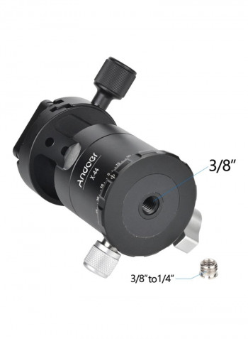 Ballhead Camera Tripod Head 10.1centimeter Black/Silver