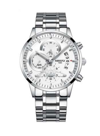 Men's Waterproof Stainless Steel Luminous Quartz Watch NNSB03708168