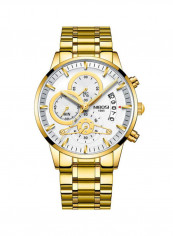 Men's Waterproof Stainless Steel Luminous Quartz Watch NNSB03708172