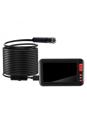 Industrial Endoscope Borescope Inspection Camera Built-In 8 Pieces Of LEDs 8mm Lens With 4.3 Inch High-Definition 1080P Display Screen 16.5 x 12.3 x 5.0cm black