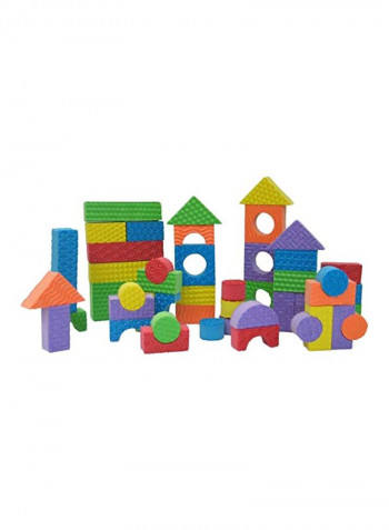 80-Piece Textured Sensory Building Block Set 716080