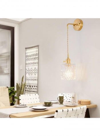 Single-Head Braided Wire Copper Lamp Golden