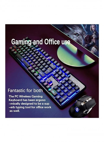 2-Piece Rechargeable Gaming Keyboard and Mouse Set