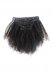 Hair Extensions Afro Curly Peruvian Wig Black 18inch