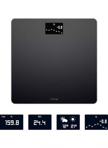 Bluetooth Smart Weighing Scale Grey 12.87x12.87x0.91inch