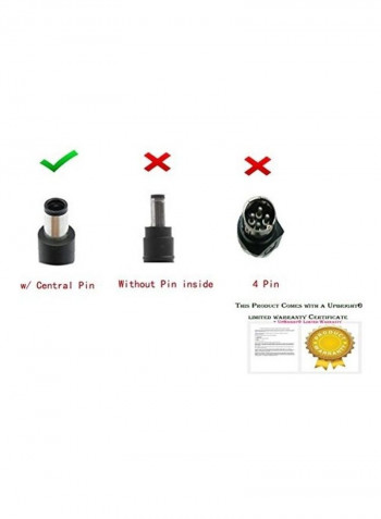 Barrel AC Adapter BLACK