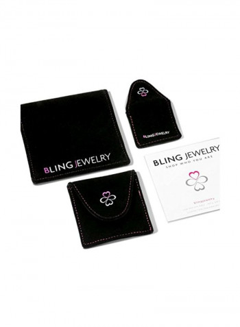 925 Sterling Silver Ring Silver/Blue