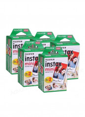 Pack Of 5 Instax Mini Instant Film 5.1 x 3.9 x 4.7centimeter Multicolour
