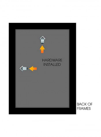 7-Piece Picture Frame Set With Mat White