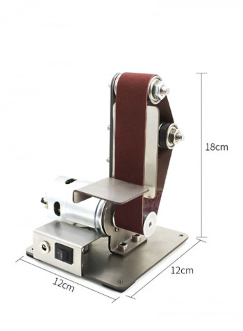 Electric Belt Sander Polishing Grinding Machine Kit Black/Silver/Brown