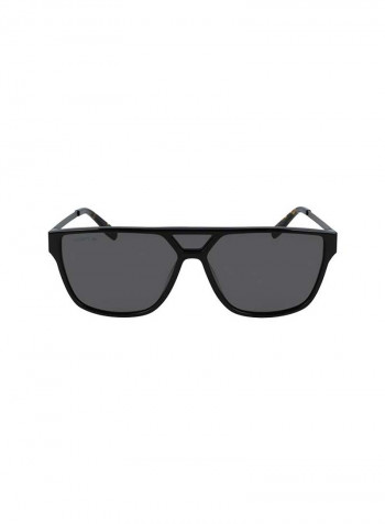 Full Rimmed Modified Rectangular Frame Sunglasses - Lens Size: 60 mm