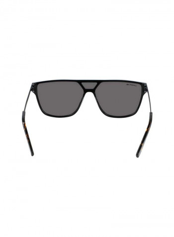 Full Rimmed Modified Rectangular Frame Sunglasses - Lens Size: 60 mm