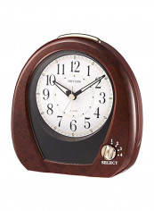 Morning Alarm Clock Brown/White/Black 5.3x5.12x3.07inch