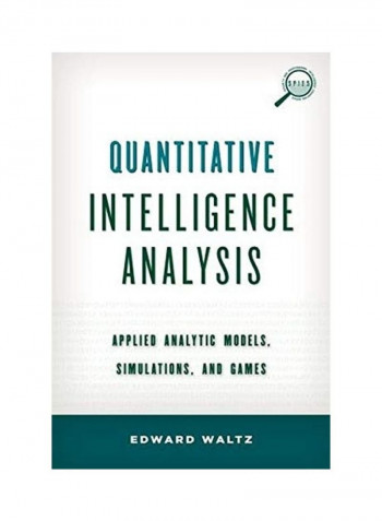 Quantitative Intelligence Analysis Hardcover English by Edward Waltz