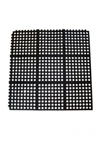 Rubber Floor Mat Black 36x6.5x6inch