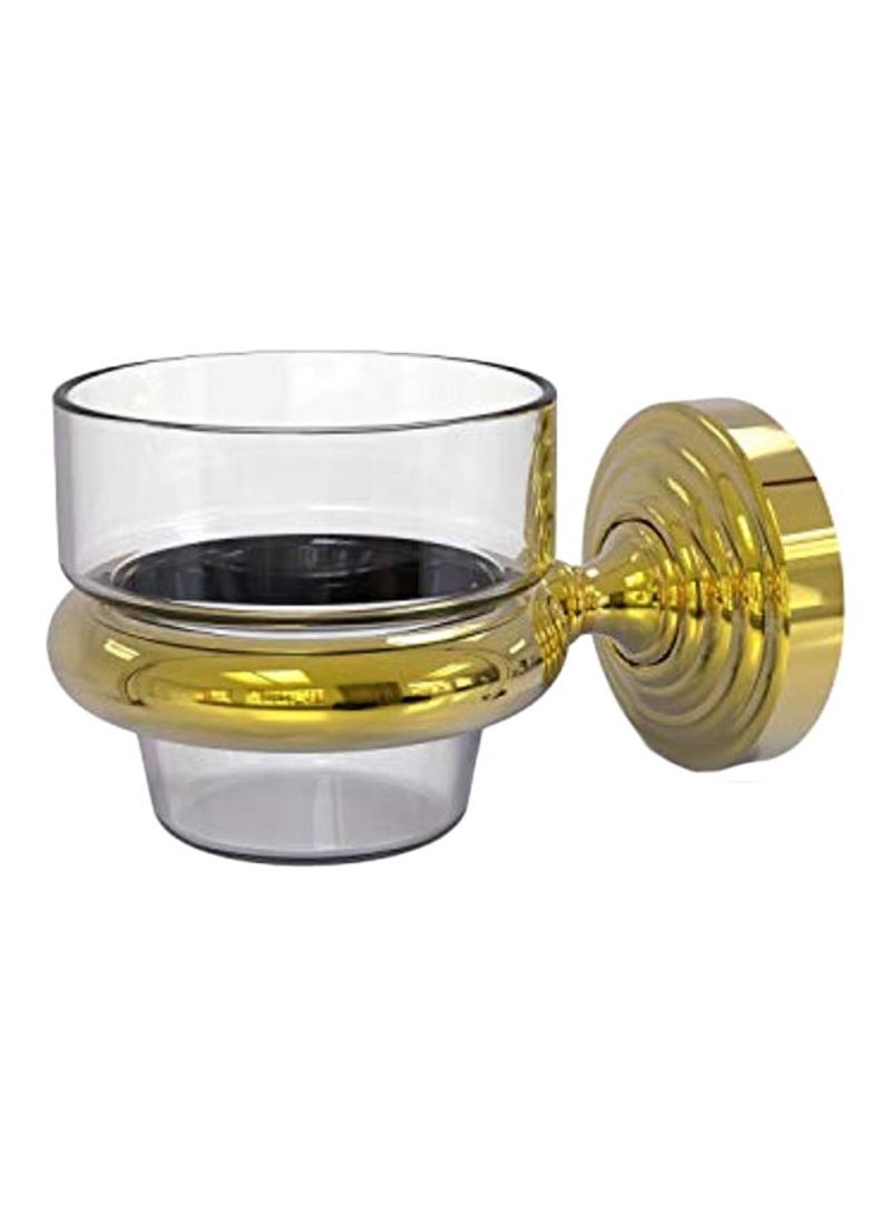 Votive Candle Holder Gold/Clear 2.5x3x3inch