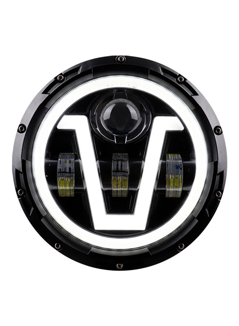 1-Piece V-shape LED Headlight for Jeep Wrangler