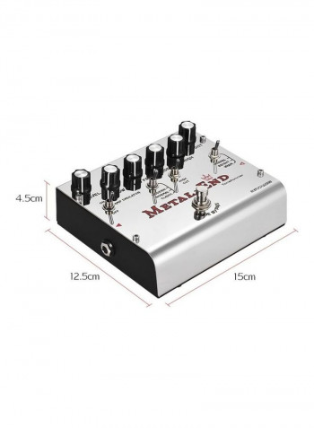 King High Gain Distortion Effect Pedal Built-in Amplifier