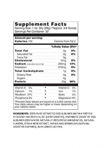 100% Egg Protein