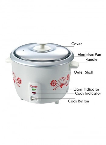 Delight Electric Rice Cooker 1.8 l 700 W 41279 White/Silver