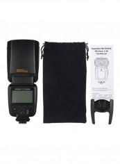 Professional Speedlite Camera Flash With Hot Shoe Mount Diffuser Black