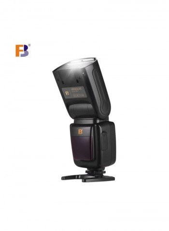 Professional Speedlite Camera Flash With Hot Shoe Mount Diffuser Black