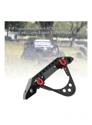 Metal Front Bumper With Light For TRX-4 Scx10 RC Car