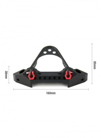 Metal Front Bumper With Light For TRX-4 Scx10 RC Car