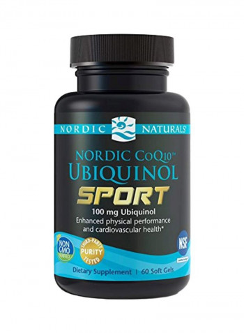CoQ10 Ubiquinol Sport Dietary Supplement - 60 Capsules