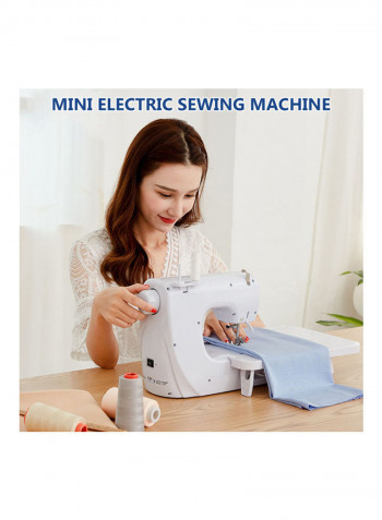 Mini Electric Sewing Machine H32403US-su white