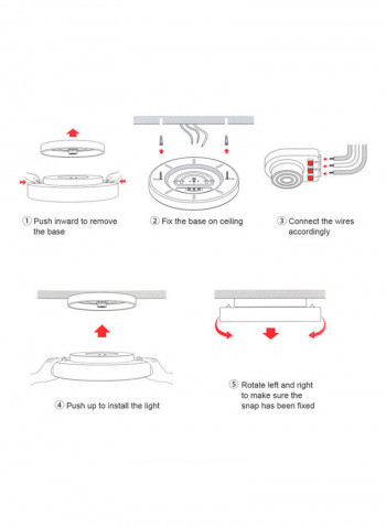 Yeelight Smart LED Ceiling Light (Upgrade Version) White 38.5*11*37cm