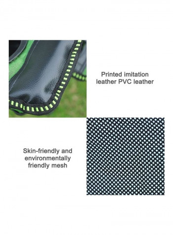 Portable Outdoor Folding Recliner Black Khaki