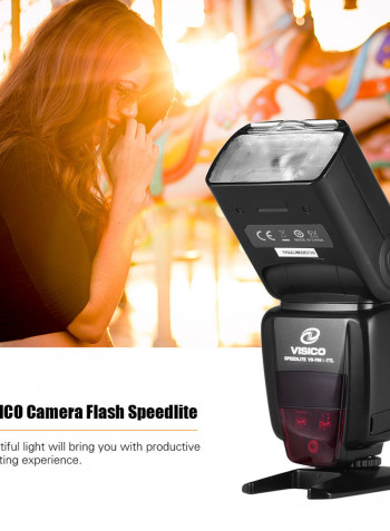Wireless TTL  Speedlight Camera Flash Black