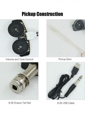 Acoustic Guitar Active Piezo Pickup System