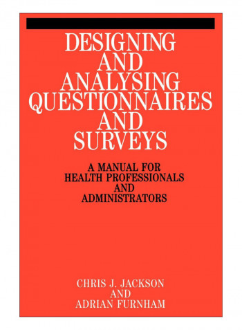 Designing And Analysis Questionnaires Paperback
