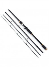 Shank Hard Tuned Black 4 Segments Long Cast Rod 75x75x75cm