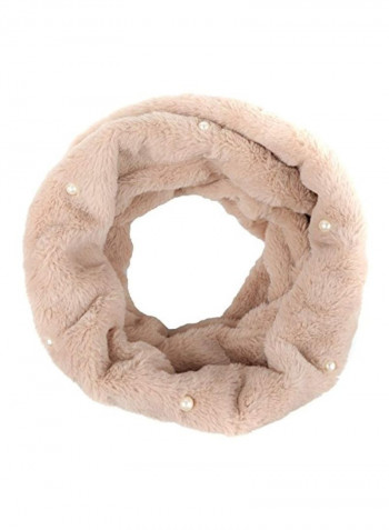 Warm Soft Infinity Scarf Beige