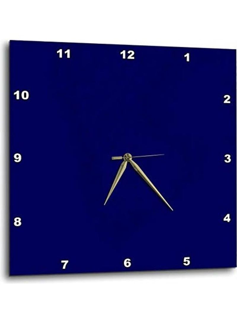 Navy Blue Wall Clock Blue 15 x 15inch