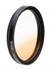Graduated Sunrise Filter 62millimeter Clear/Light Orange