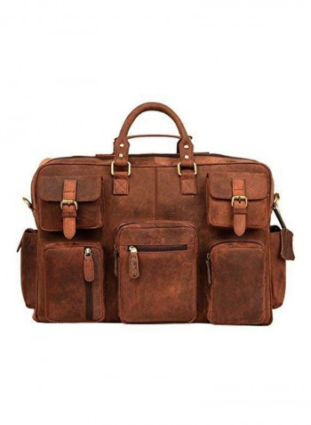 Genuine Laptop Briefcase Bag Brown