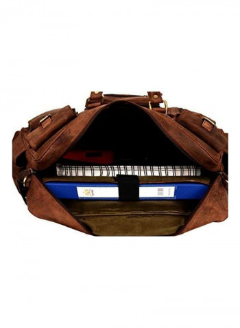 Genuine Laptop Briefcase Bag Brown