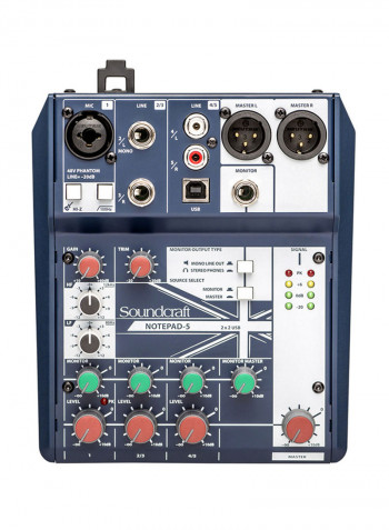 Notepad-5 Analog Mixing Console Notepad-5 Blue