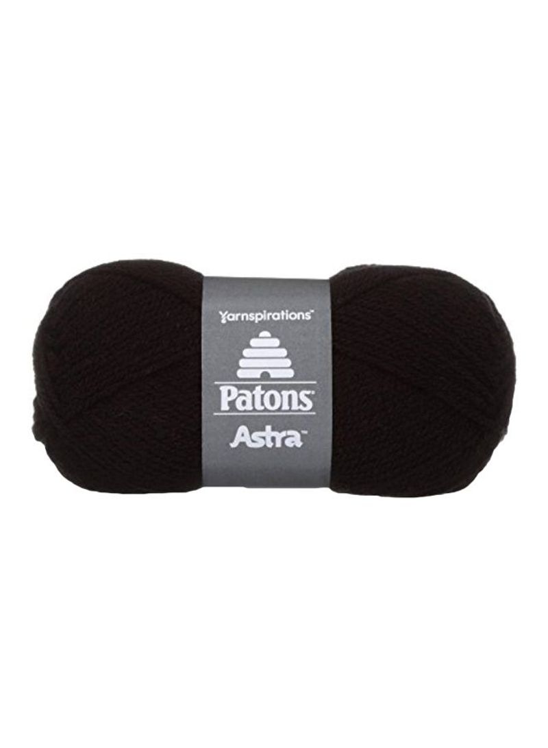 Astra Knitting Yarn Black 161yard
