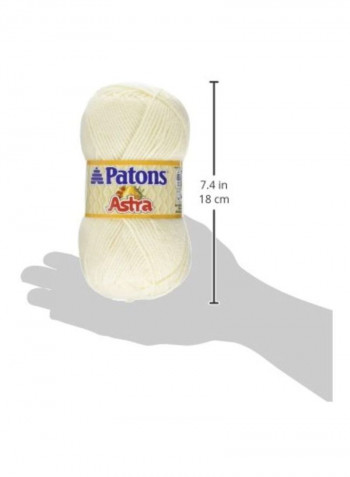 Astra Knitting Yarn White
