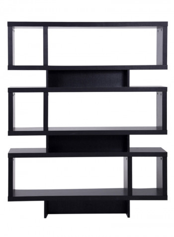 Duke 3-Shelf Room Divider Black 120x29x148cm